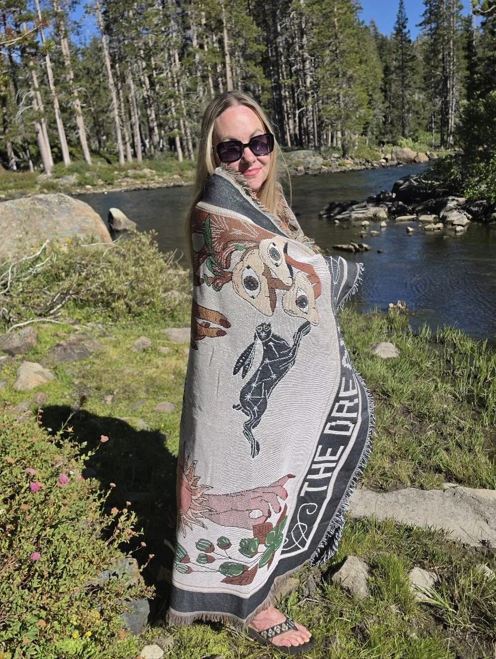 Whimsical 'DREAM' Throw Blanket / Tapestry NWT!